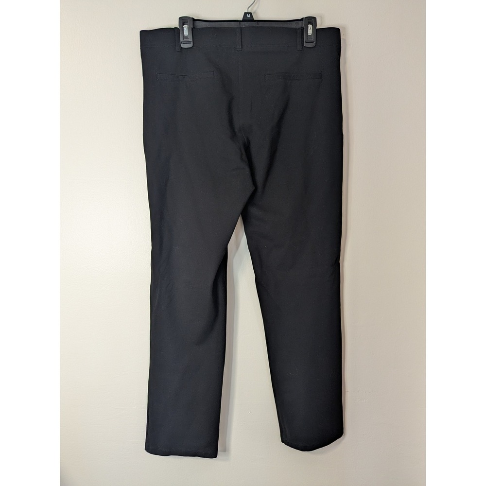 Betabrand Dress Pant Yoga Pants Black Straight Leg Stretch XL Regular Workwear - Picture 3 of 4